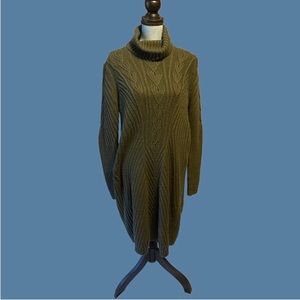 Green sweater dress XL Moda International
